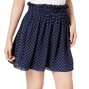 Maison Jules Polka Dotted Mini Skirt With Pockets, NWT Cottagecore Skirt